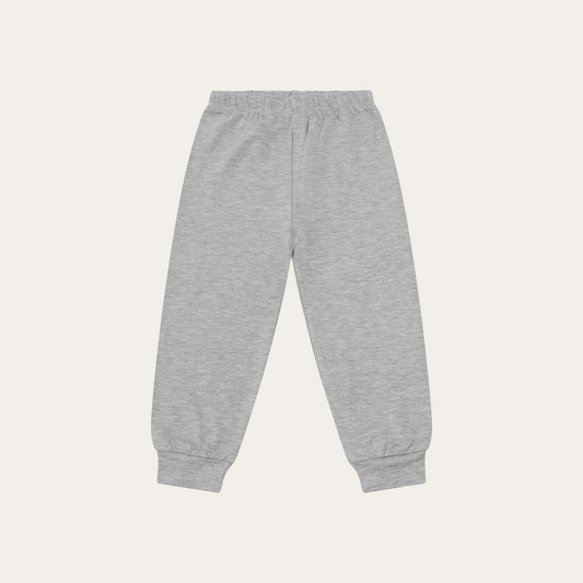 Grey bamboo baby joggers from Cub Zay – soft, sustainable capsule wardrobe essential